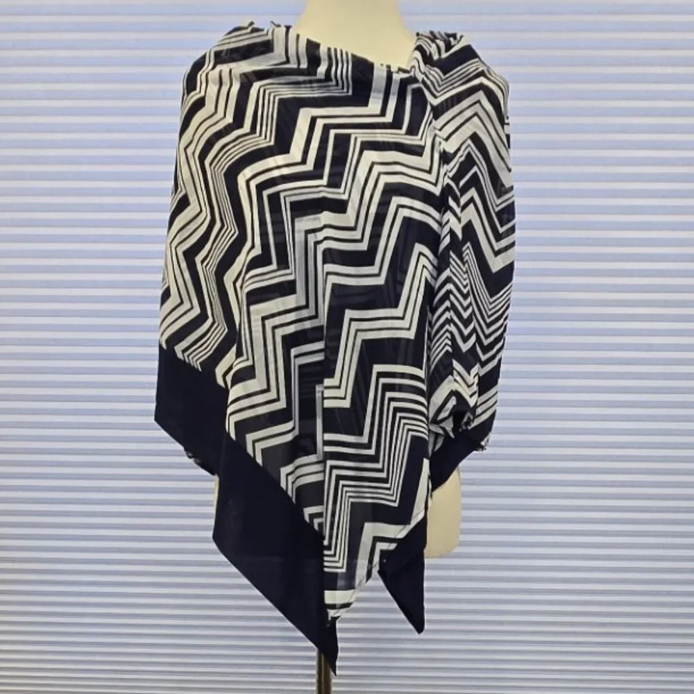 Ruby Ribbon Kimono Shawl #0326 NWOT